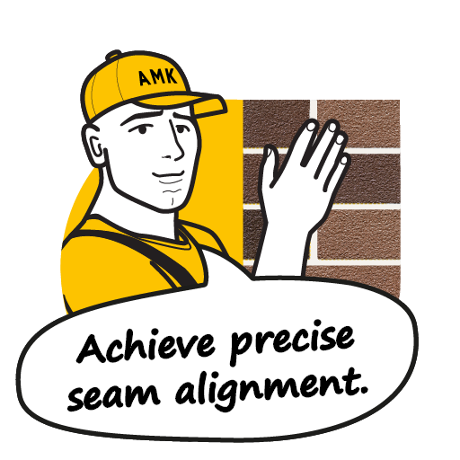 Precise seam alignmnet is easy with AMK