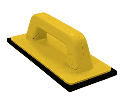 Filling seams with rubber grout float is more effciint and economic
